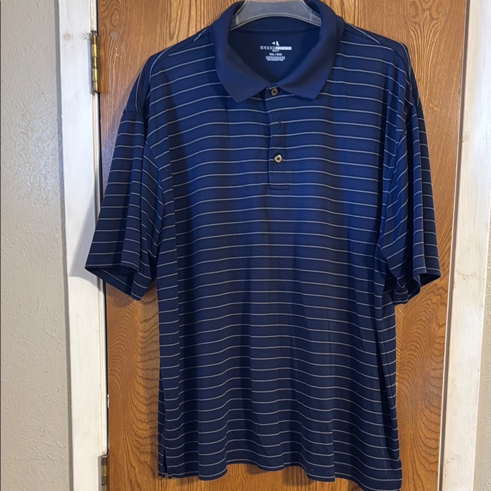 Grand Slam Blue Polo Shirt with Stripes